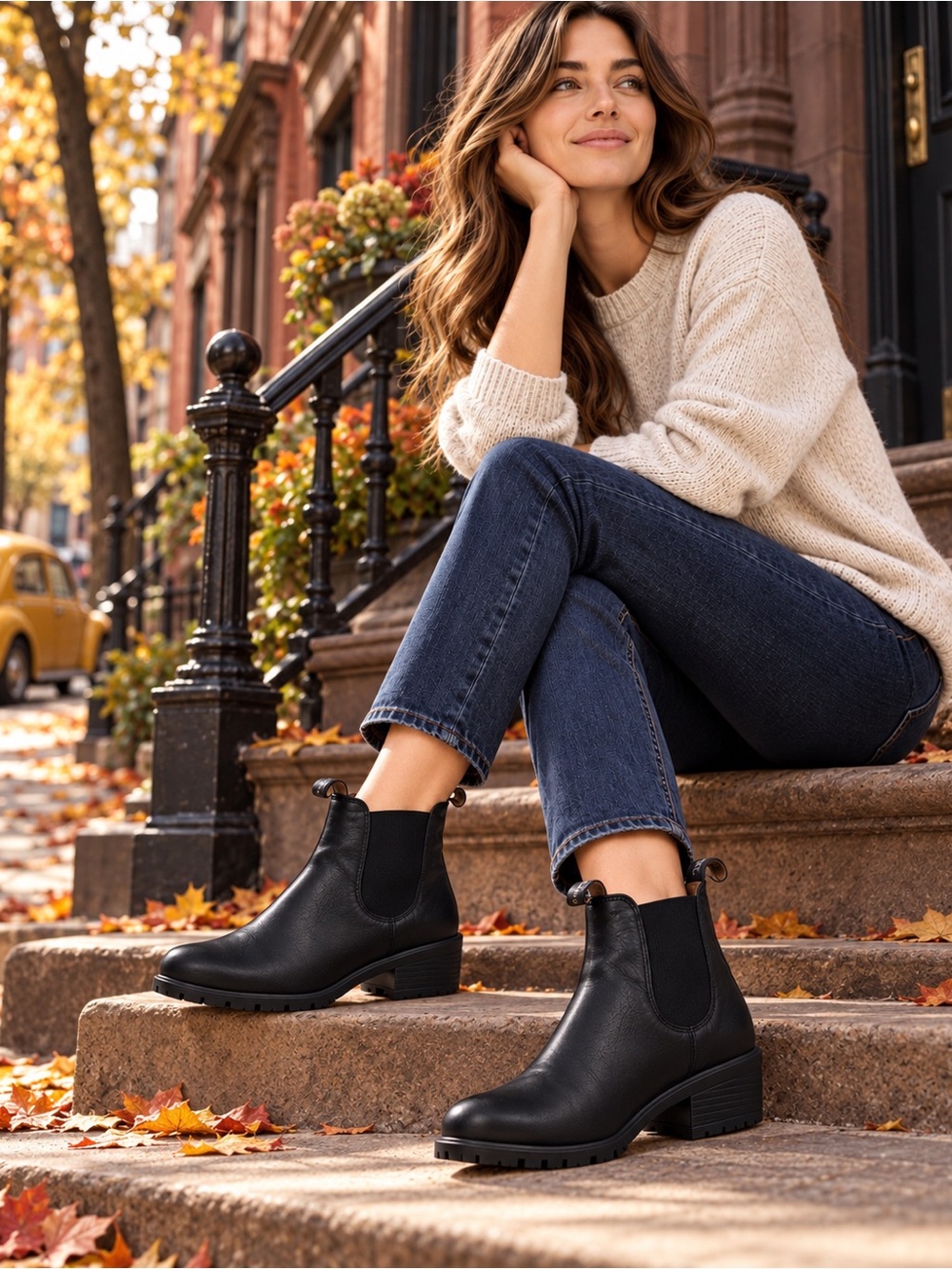 Blundstone 1671 Women’s US 8.5 Black Leather Heeled Chelsea Boots Ankle Boots